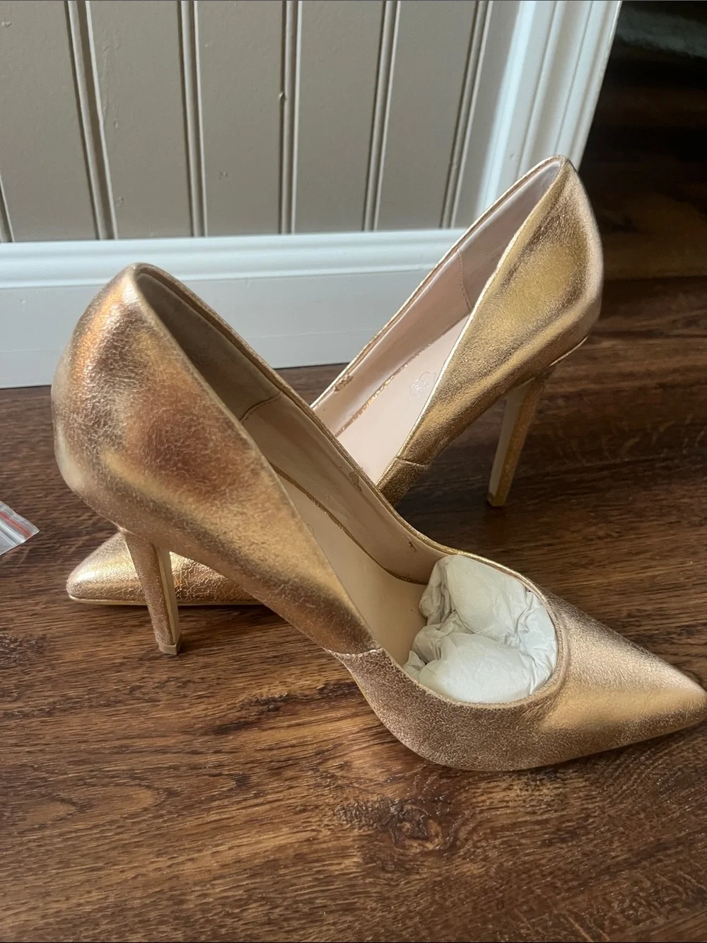 ALDO Rose Gold Pointed-Toe Pumps